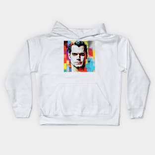 Portrait of Henry Cavill Kids Hoodie